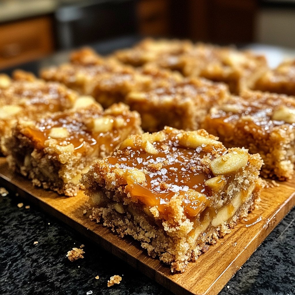 Irresistible Salted Caramel Apple Bars for Fall