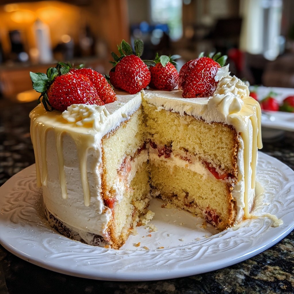 Moist Spring Vanilla Layer Cake