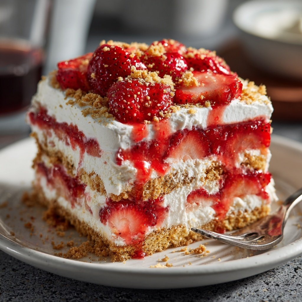 Strawberry Shortcake Icebox Cake