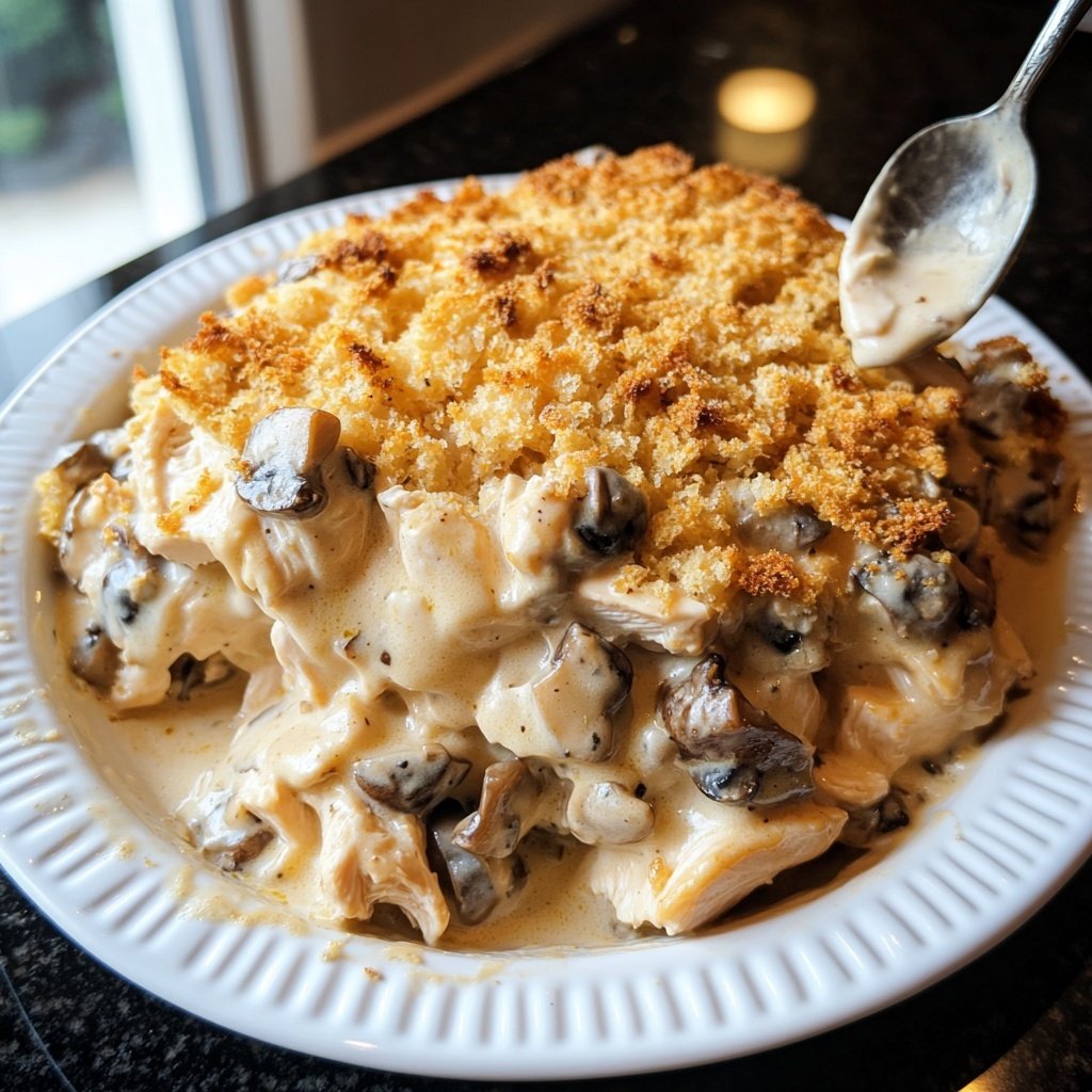 Creamy French Style Chicken Casserole a la Normande