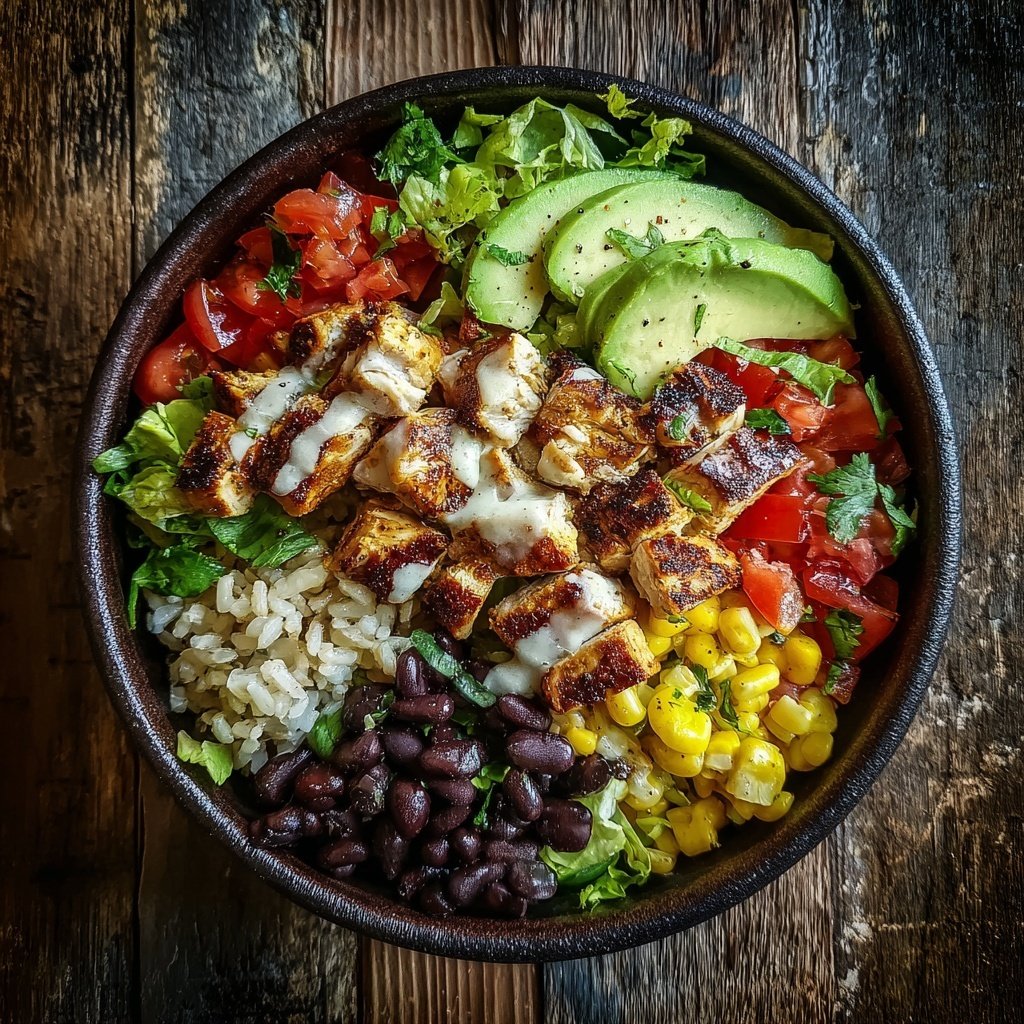 Healthy Chicken Burrito Bowl