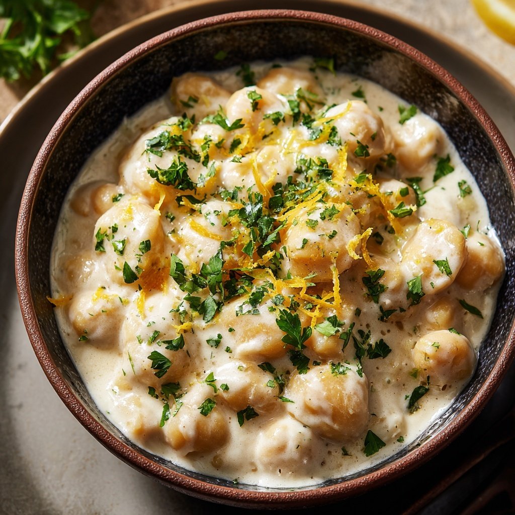 Creamy Lemon Chickpea Stew