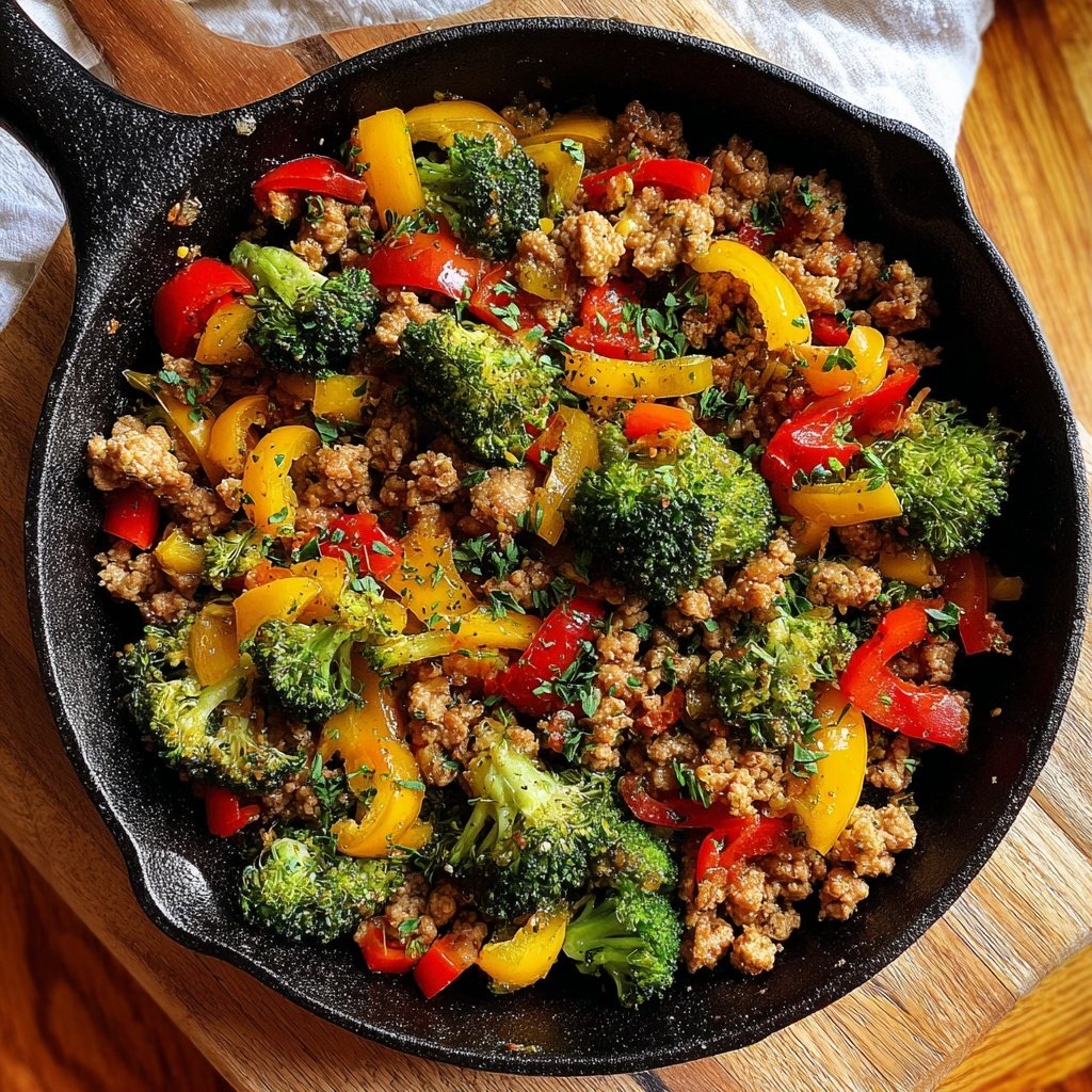 Ground Turkey And Vegetable Stir Fry