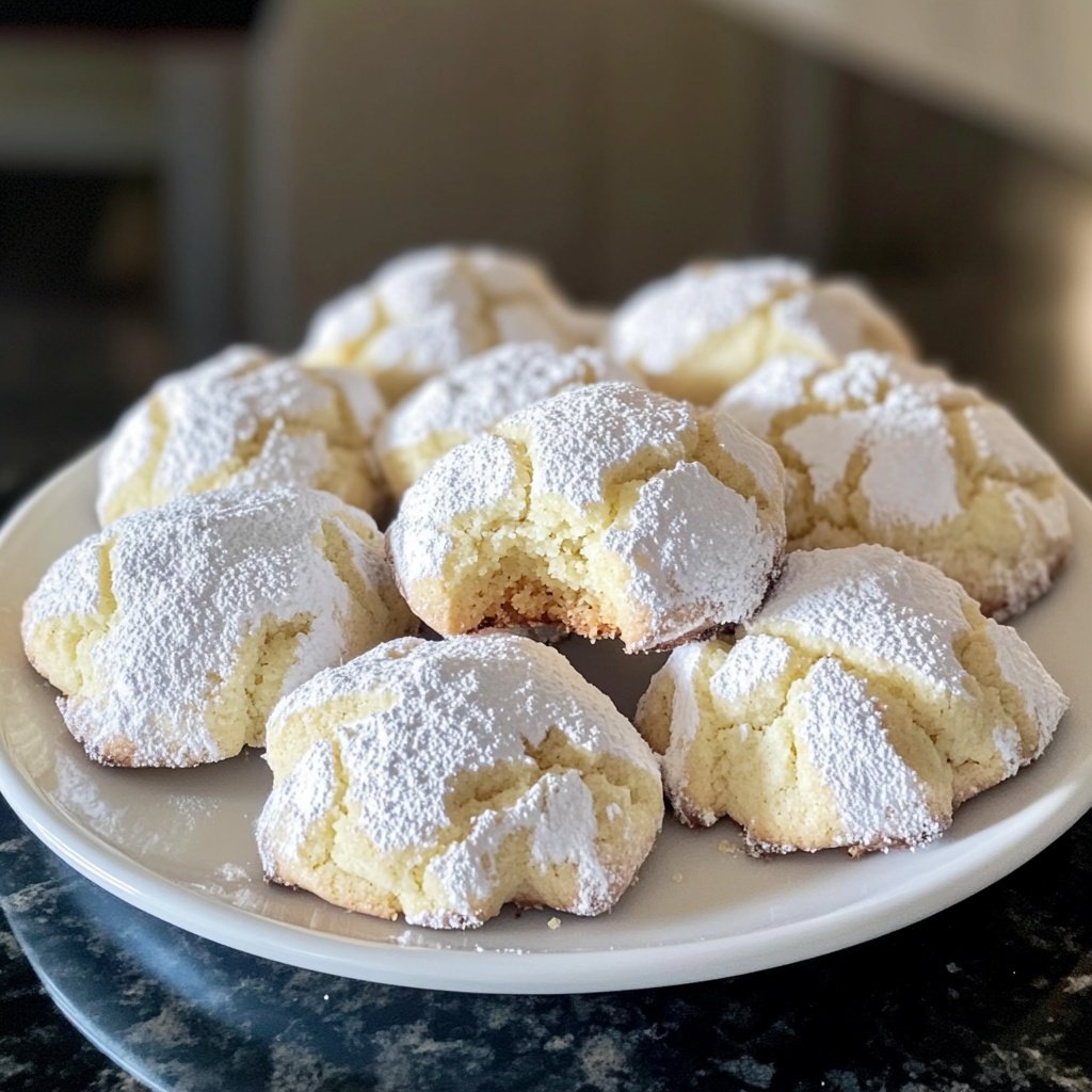 Lemon Crinkle Cookies - Herbs & Flour