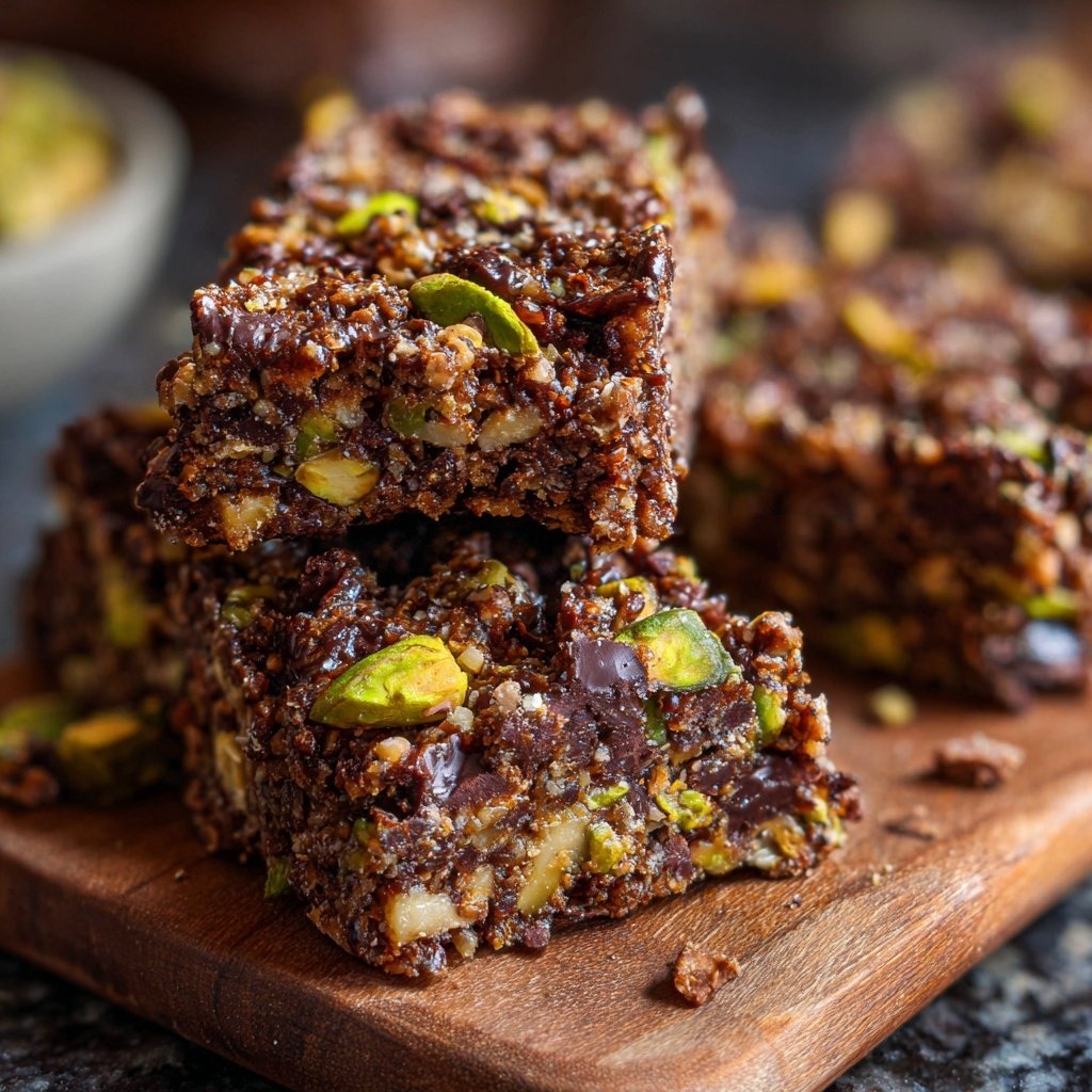 Chocolate Pistachio Breakfast Snack Bars