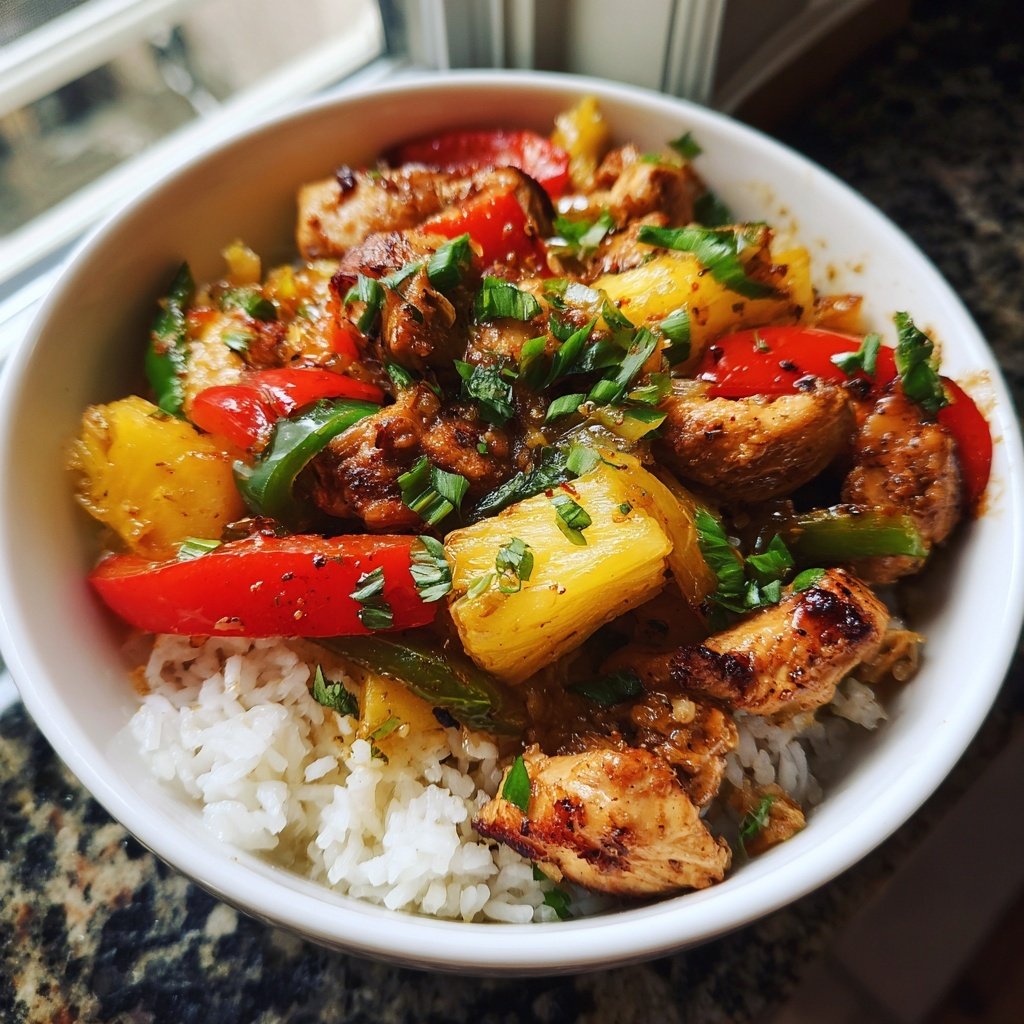 Sweet Pineapple Chicken Bowl